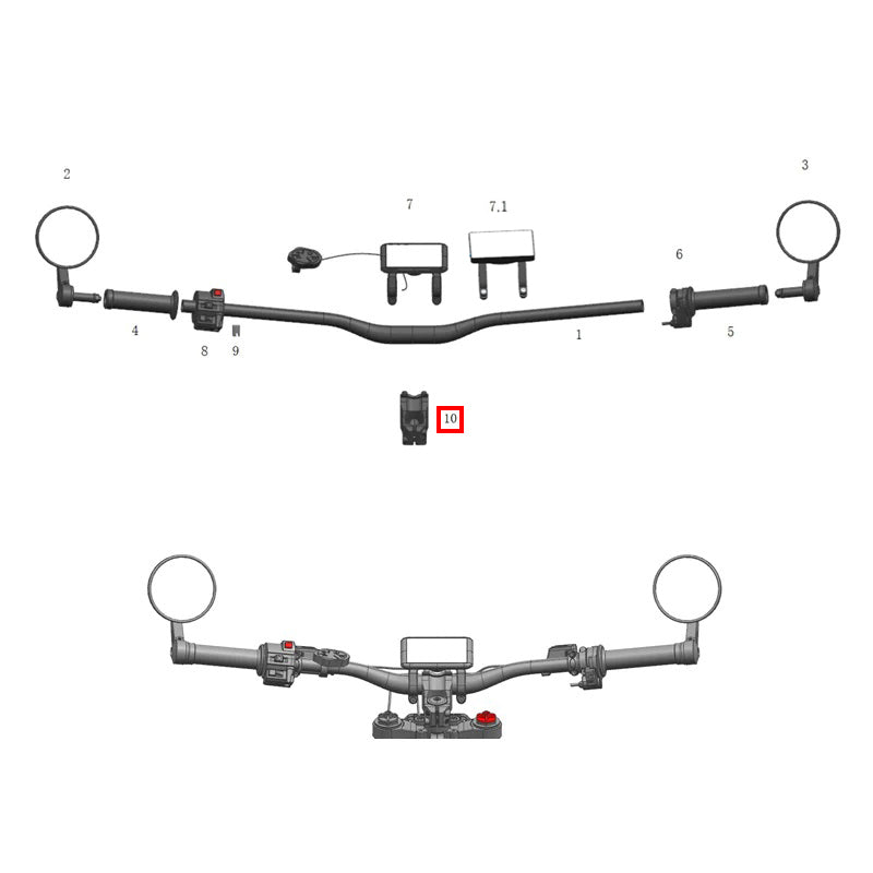 Staffa manubrio L1e