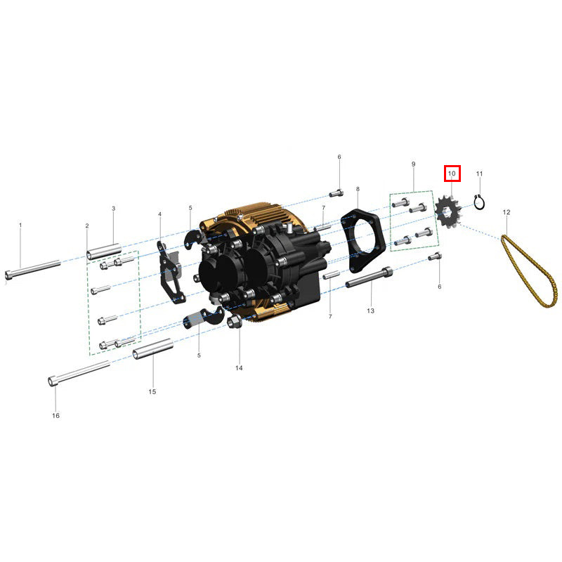 Pignone motore 428-13T