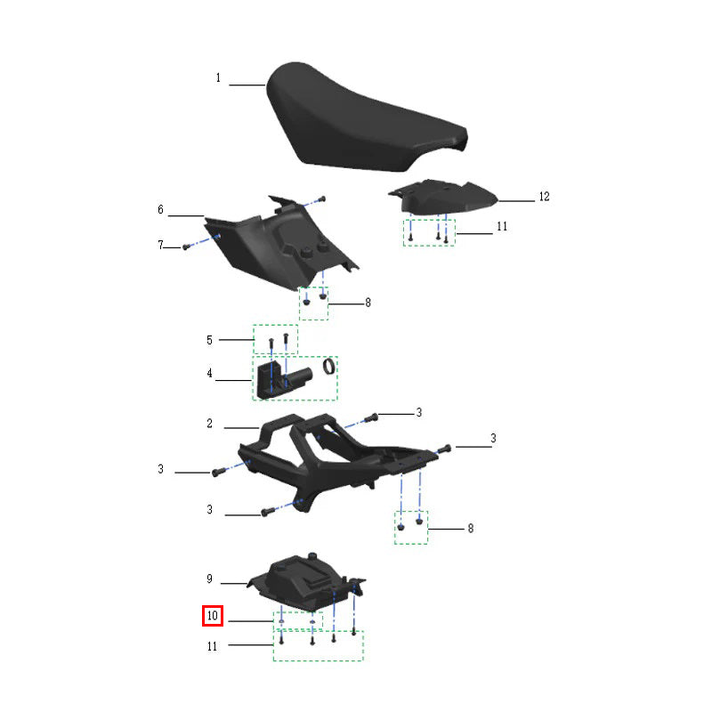 Rondella in silicone (Ø10*Ø5*1.9)