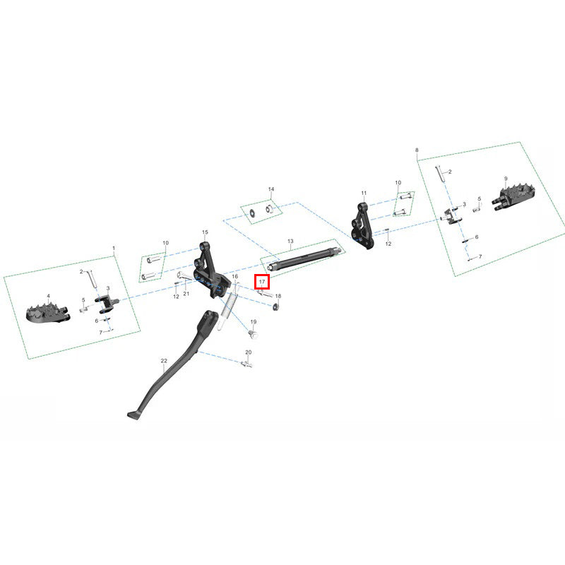 Perno a molla cavalletto A