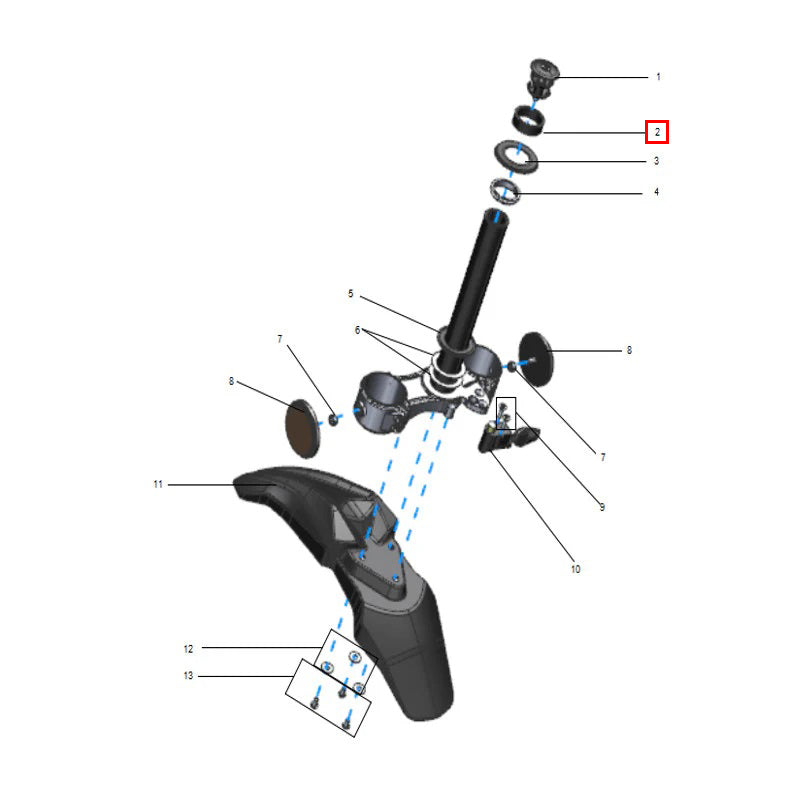 Distanziatore in alluminio φ36×10