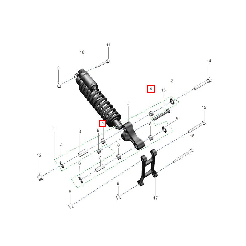 Cuscinetto niddle del braccio oscillante (HK14180)