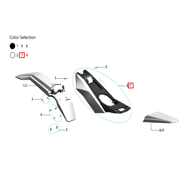Cover batteria (Bianco)