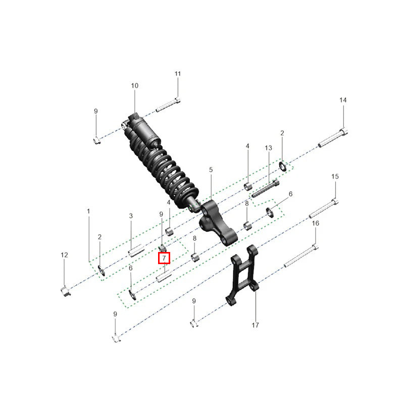 Rivestimento braccio oscillante (Ø8-Ø12-29)