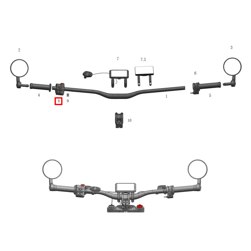 Interruttore combinato sinistro TL3000