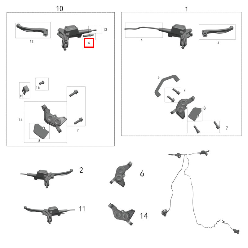 Cavo di interruzione dell'alimentazione del freno