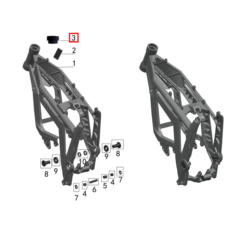 Alloggio per forcella (RST/DNM Fr.fork)