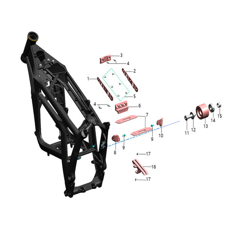 Telaio (parti in gomma)