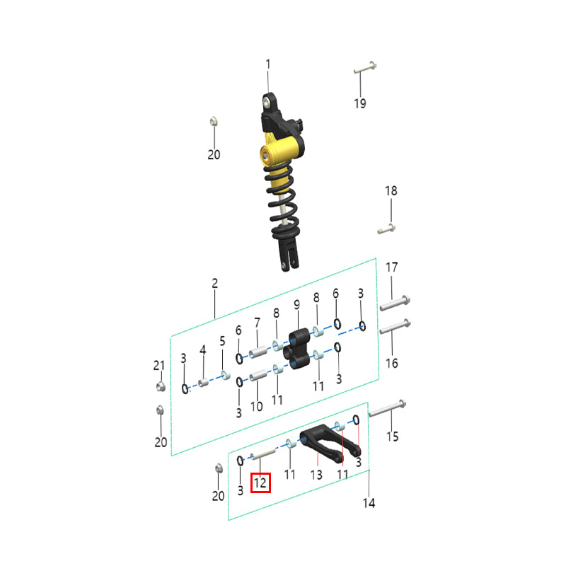 Tubo fodera di collegamento braccio oscillante