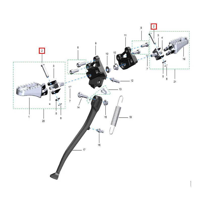 Perno φ12×φ8×42