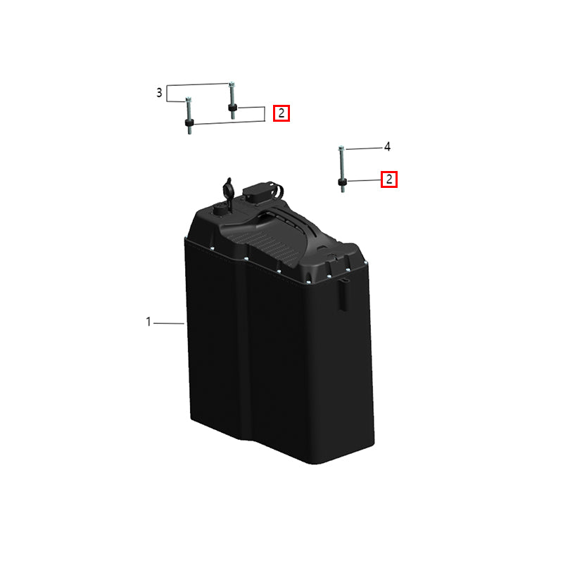 Cuscinetto in gomma per fissaggio pacco batteria